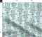 Blue Floral Citrus Tree Botanical Toile Fruit Grove Woodland Farm Lemon Orange Lime Small Scale Custom Printed Fabric by Spoonflower Various Fabrics by the Yard or Fat Quarter